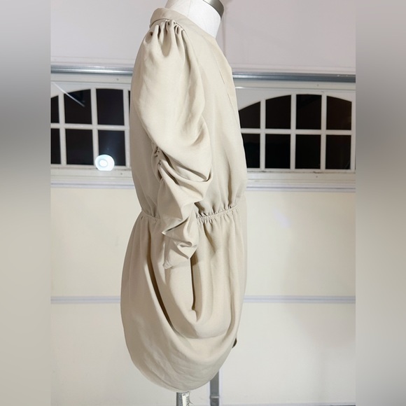 VINTAGE EVENING WRAP JACKET WITH TUXEDO BACK AND SCALLOPED 3/4 SLEEVES XS - Picture 2 of 3